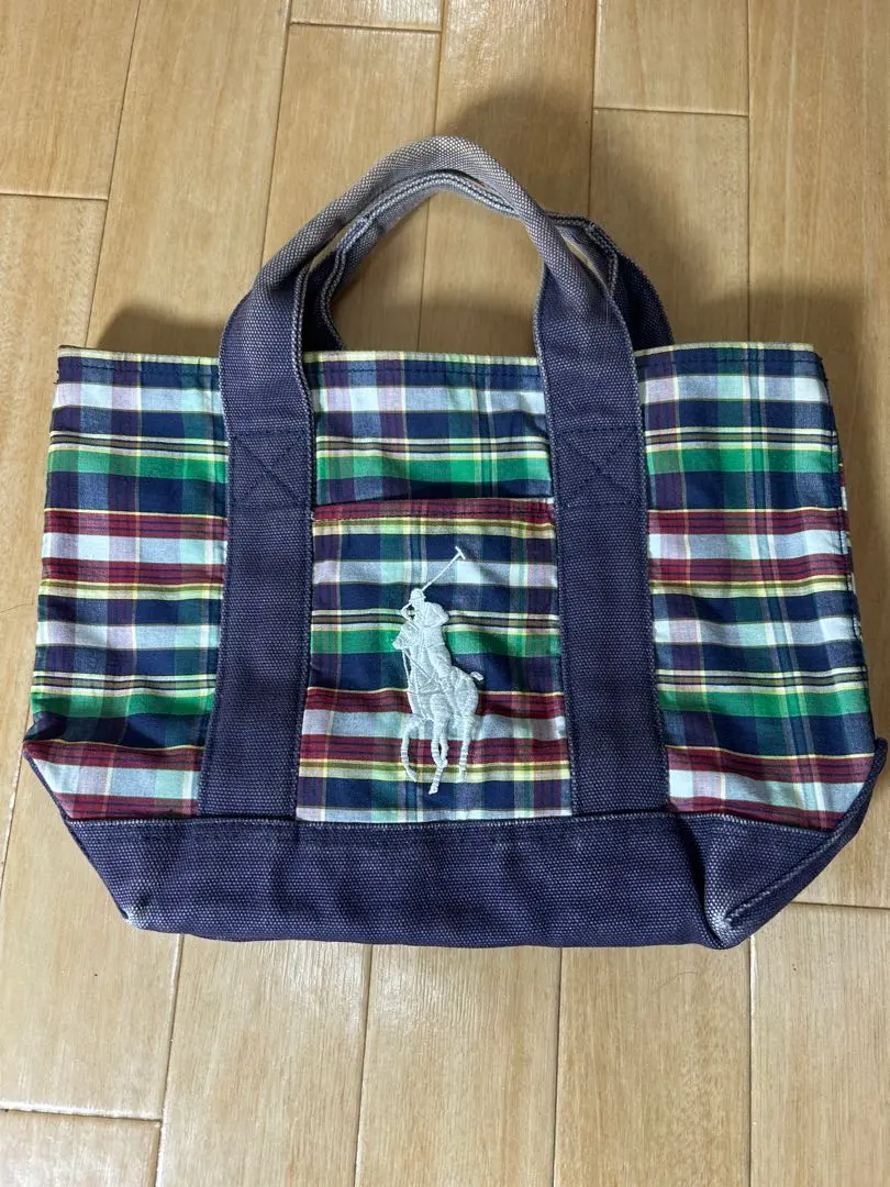 Thumbnail of POLO RALPH LAUREN Checkered Tote Bag, Navy
