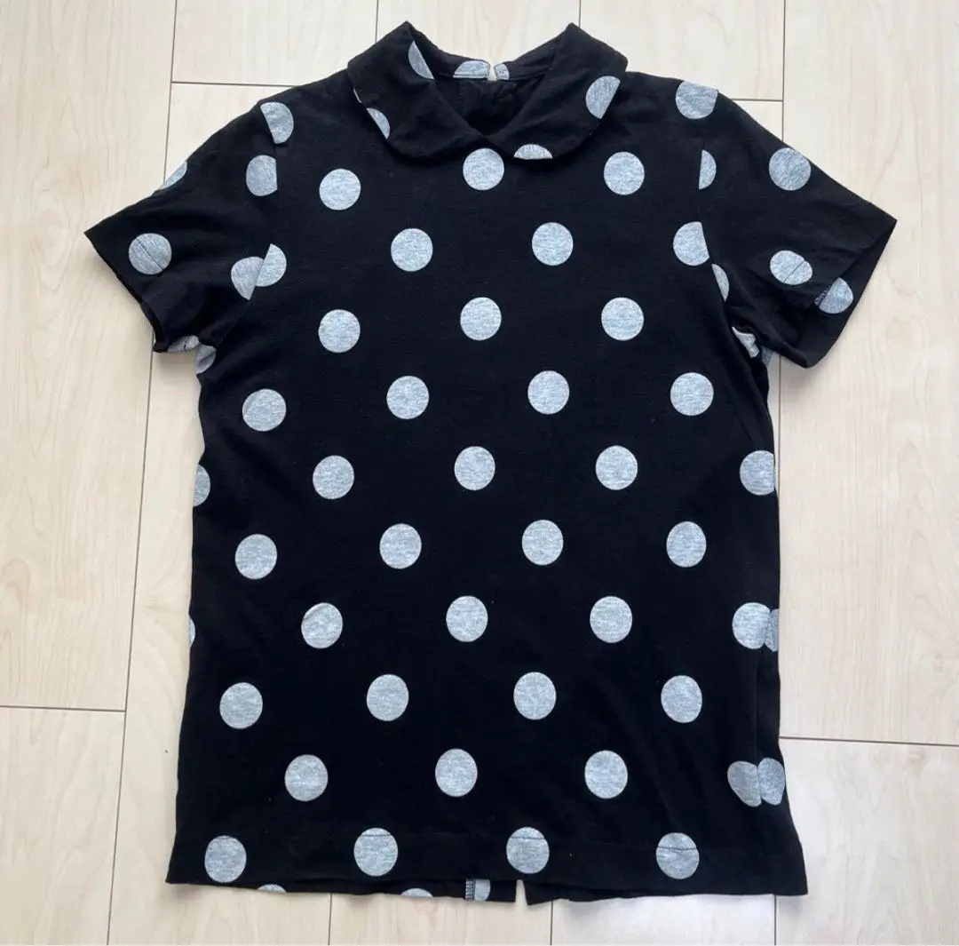 専用　トリコ　コムデギャルソン　ドット　Tシャツ　半袖カットソー　ブルー　S tricot COMME des GARCONS トリコ コム デ ギャルソン ドット柄