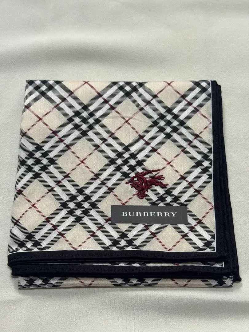 BURBERRY 巴寶莉 格紋 手帕 大尺寸 的縮圖