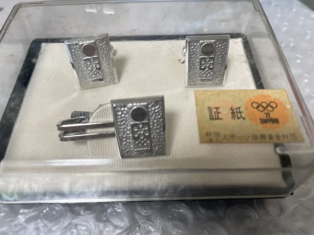 ネクタイピン　タイバー　1972 札幌　冬季　オリンピック　50年　半世紀前！ ネクタイピンタイバー1972 札幌冬季オリンピック50年半世紀前！