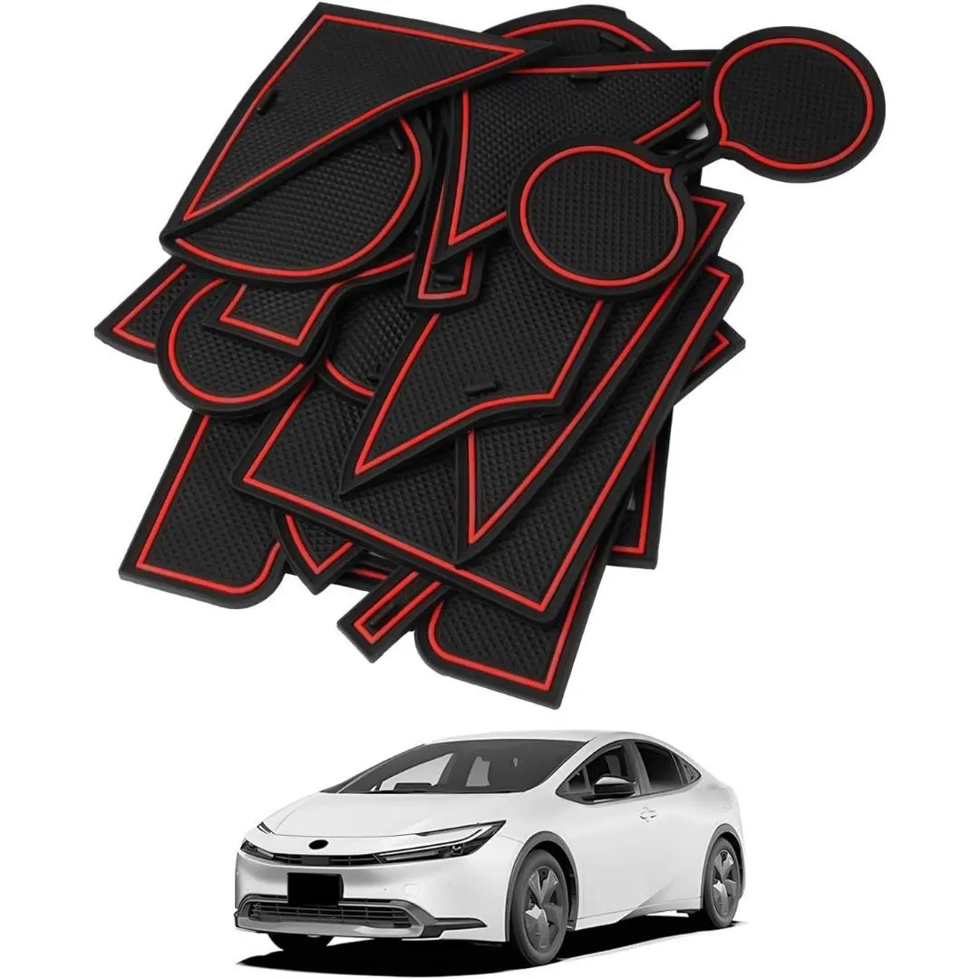 豐田 新型 Prius 60系 第五代 紅色 內飾 橡膠墊 的縮圖