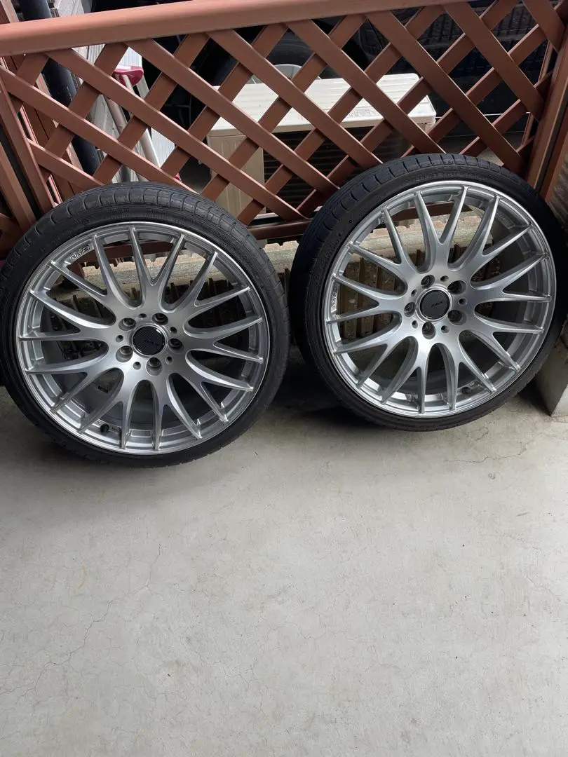 美品】RAYS ホムラ 2×9 19in 8J +45 PCD114.3 ミシュラン
