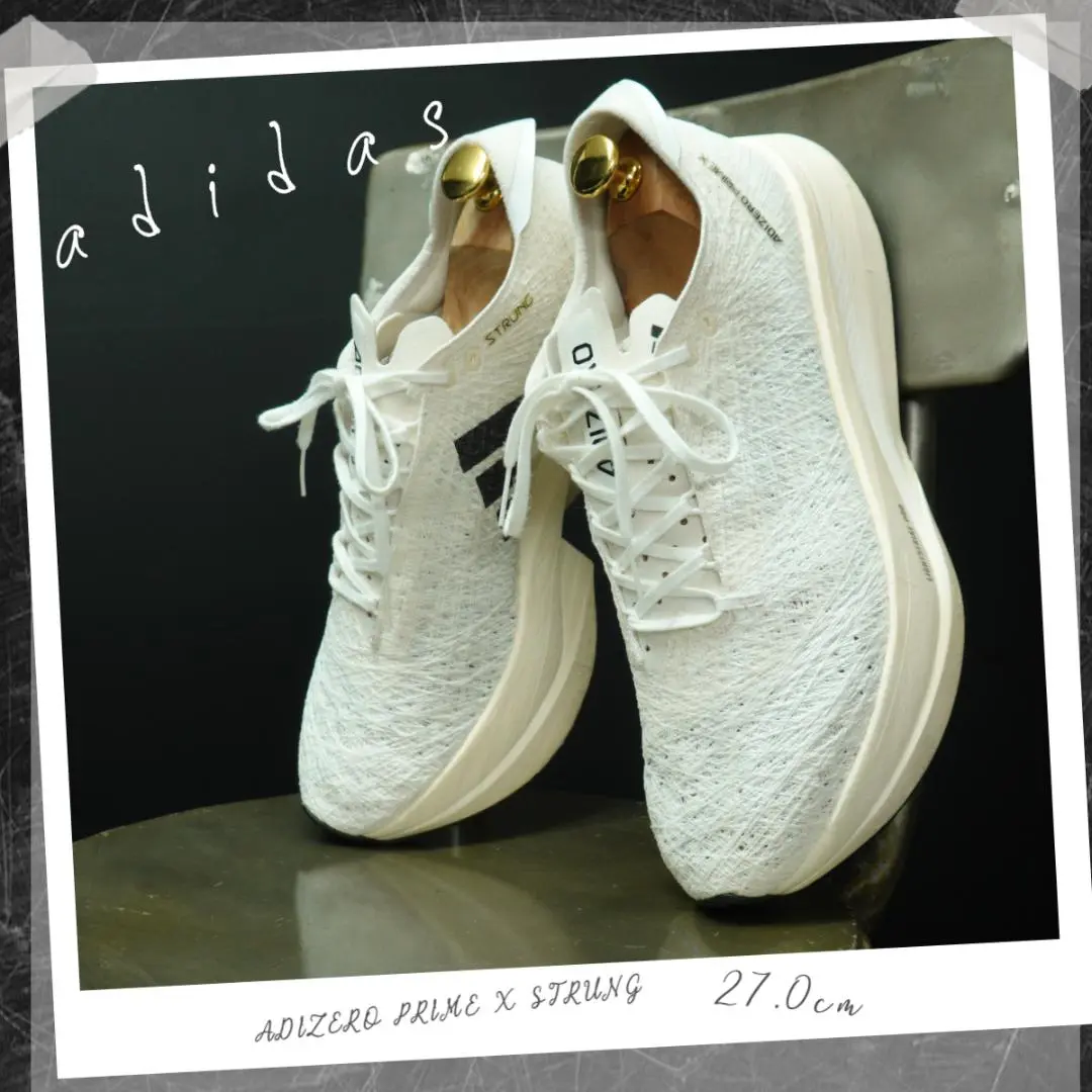 adidas ADIZERO PRIME X STRUNG 完売品 未使用 28 Adizero Prime X 2.0 Strung Running Shoes, Core Black/Zero
