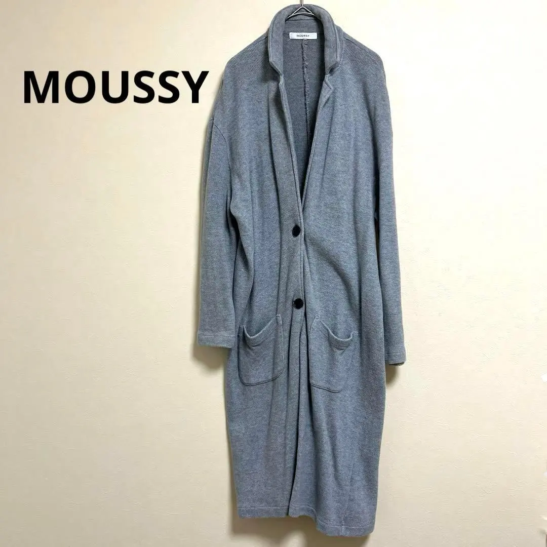 Thumbnail of MOUSSY Long Cardigan Long Sleeve Outerwear Gray F