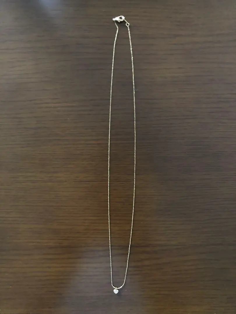 Thumbnail of Gold Heart Charm Necklace, Approximately 40cm