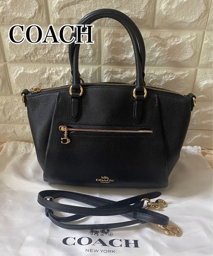 Thumbnail of COACH Coach Black Leather Handbag Shoulder Bag - Excellent Condition