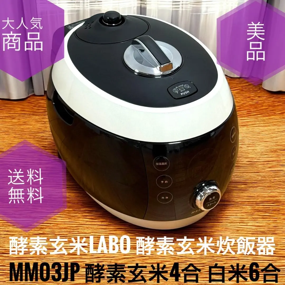 酵素玄米Labo 美品 おまけ付き 酵素玄米炊飯器『酵素玄米Labo ラージ（交換用パッキン付）』全