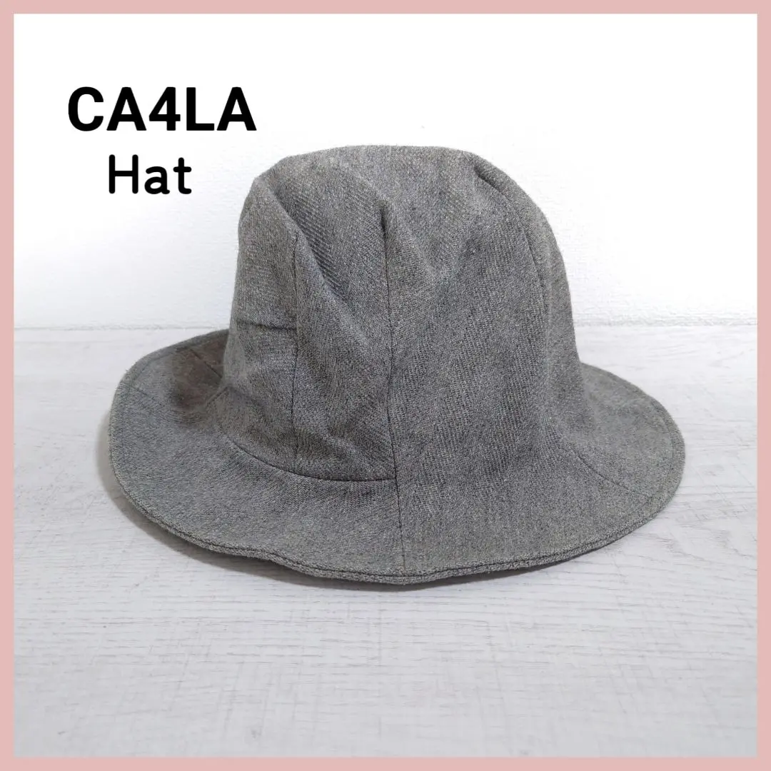 CA4LA グレー ウールフェルトハット ブラックリボン COMMON REWL(ONESIZE GRAY): ハット｜帽子通販｜CA4LA（カシラ