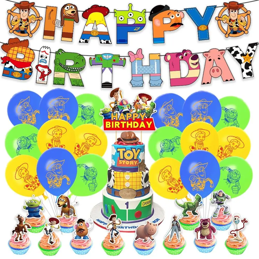 Thumbnail of New Birthday Decorations Toy Story Birthday Party Goods - Large Set