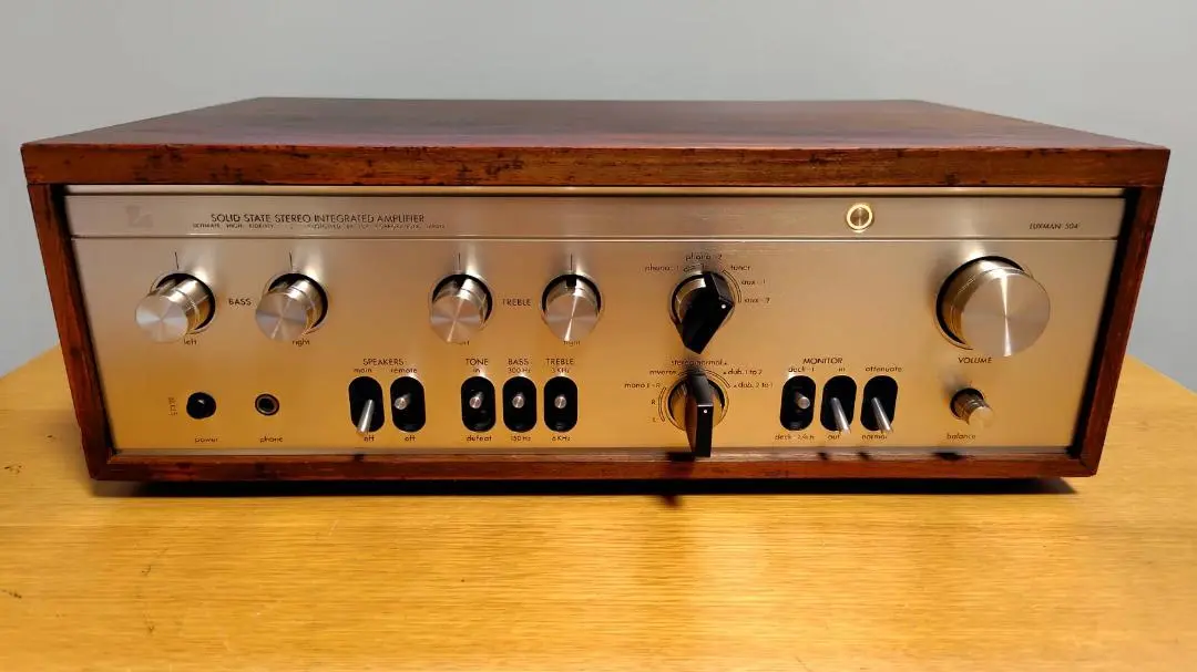 プリメインアンプ LUXMAN L-504 真空管アンプ ウッド仕上げ プリメインアンプ LUXMAN L-504 真空管アンプ ウッド仕上げ