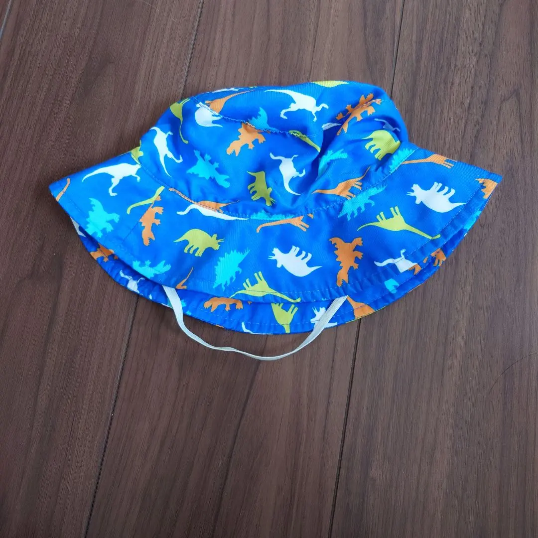 恐龍圖案藍色帽子 50cm 的縮圖
