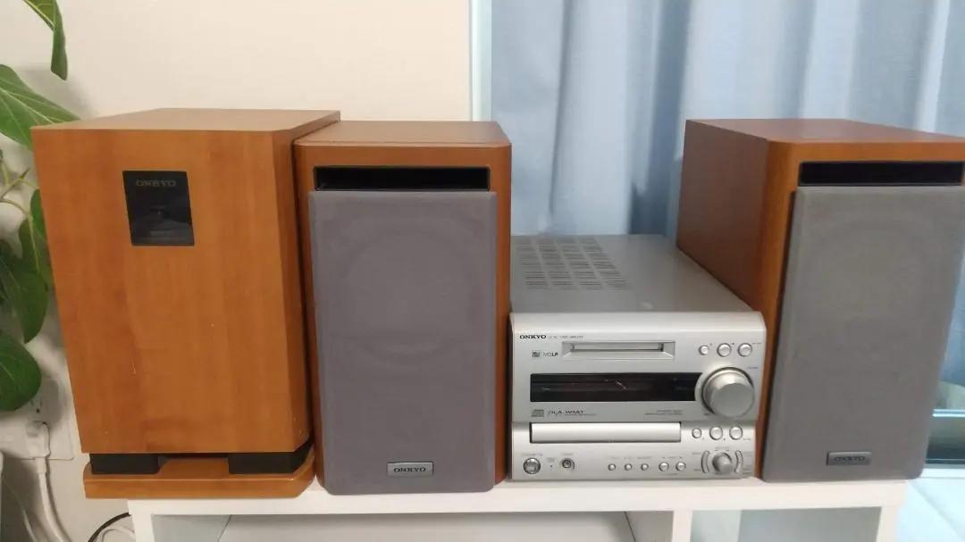 スピーカー　サブウーファー　ONKYO SKW-10　【動作確認済　美品】 動作確認済み ONKYO アンプ内蔵 サブウーファー SKW-10 取説付き