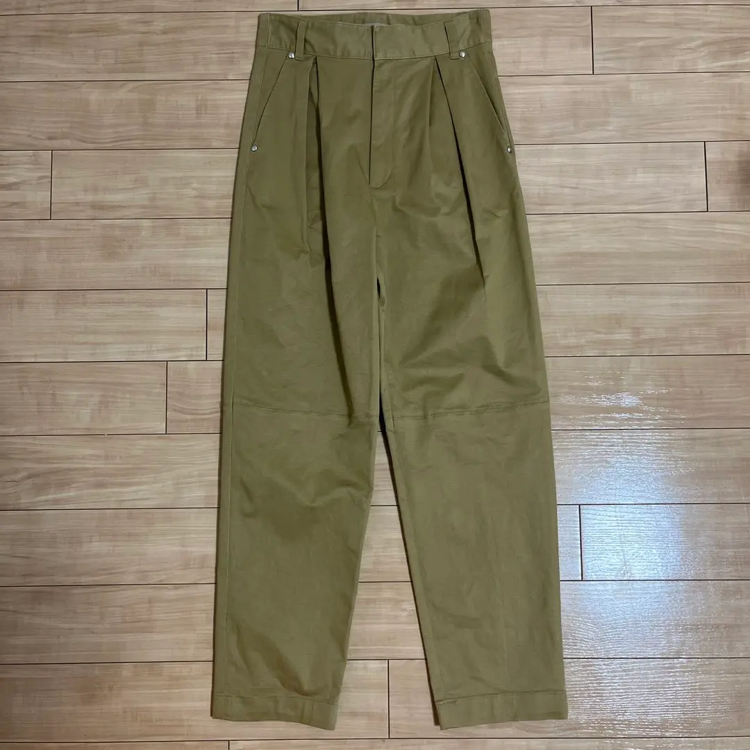 タグ付き ビームスライツ ワイドチノパンツ L 51-23-0267-012 タグ付き ビームスライツ ワイドチノパンツ L 51-23-0267-012