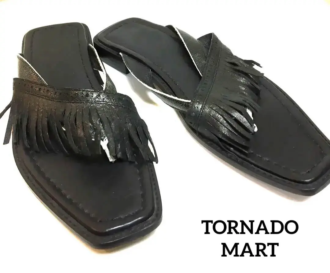 【専用】トルネードマート　レザーサンダル　Ｍサイズ TORNADO MART トルネードマート サンダル M レザー 本革 茶 新品