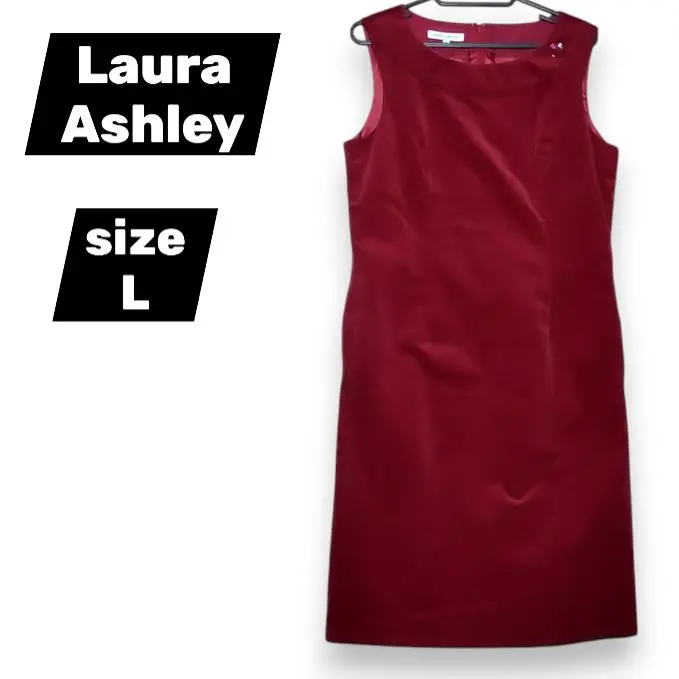 蘿拉·艾希莉 連衣裙 無袖 燈芯絨 紅色 紅色 11 L 的縮圖