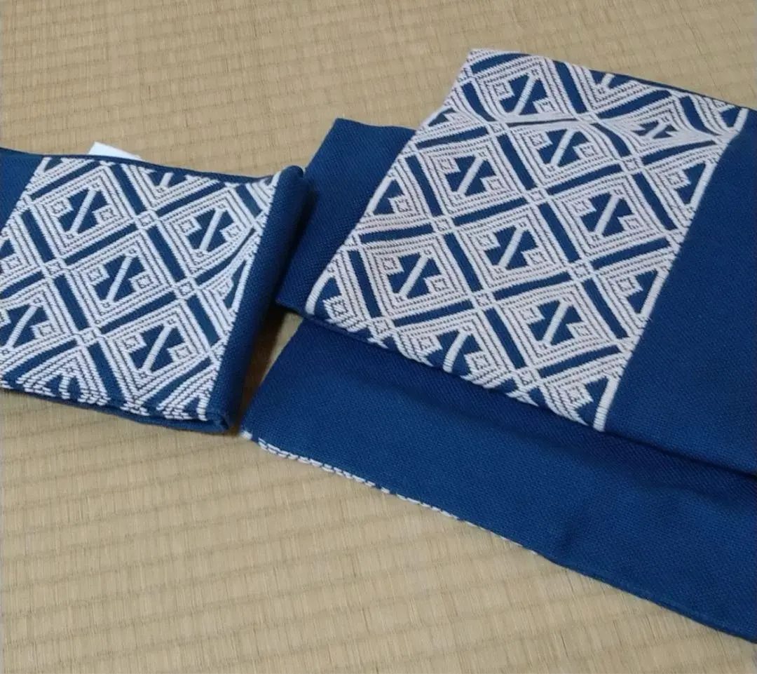 新品未使用　こぎん刺し　こぎん袋　半幅帯　昭和　希少 新品未使用 こぎん刺し こぎん袋 半幅帯 昭和 希少