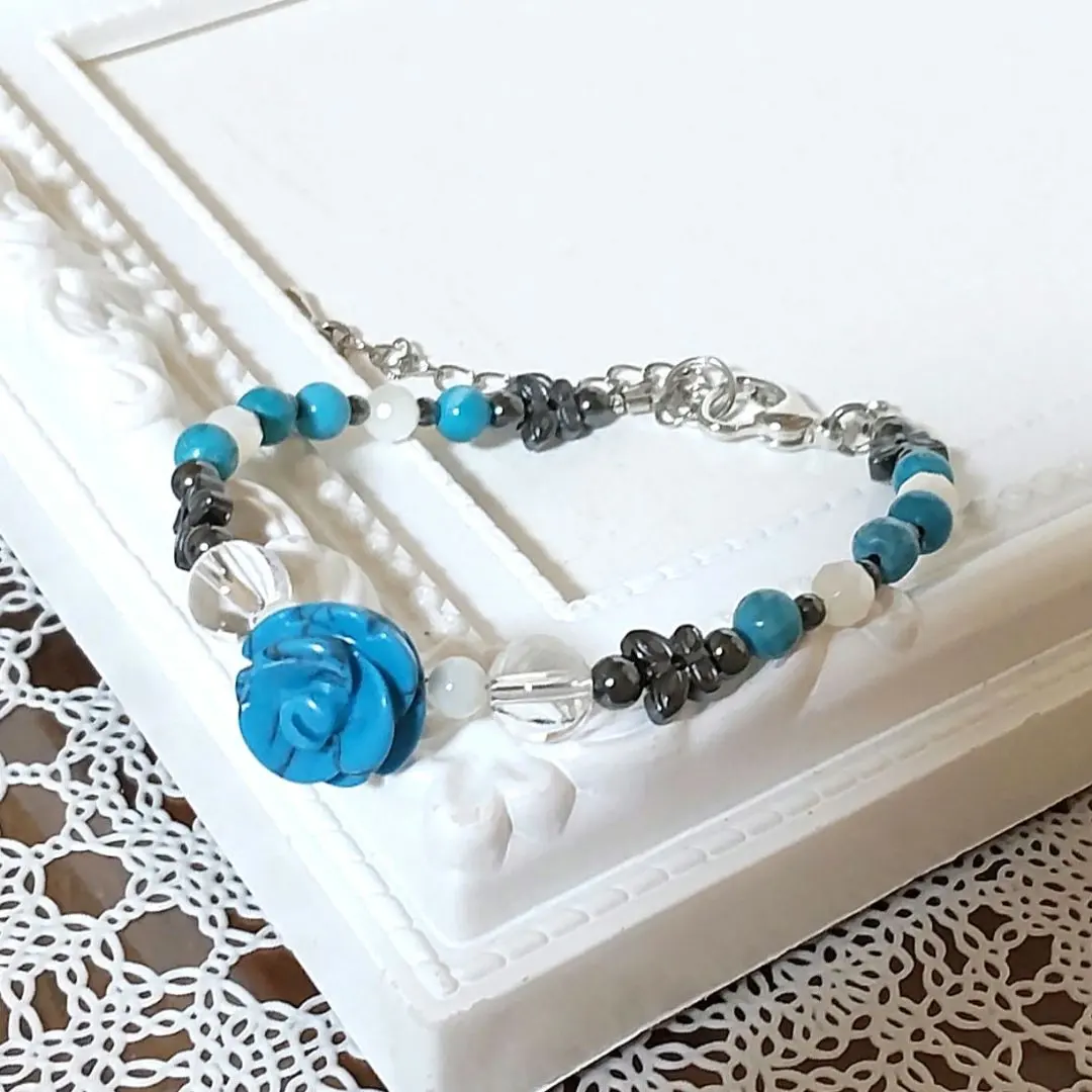 Thumbnail of Bracelet ◆ No. 063 ◆ ◆ ◆ Rose-carved Turquoise