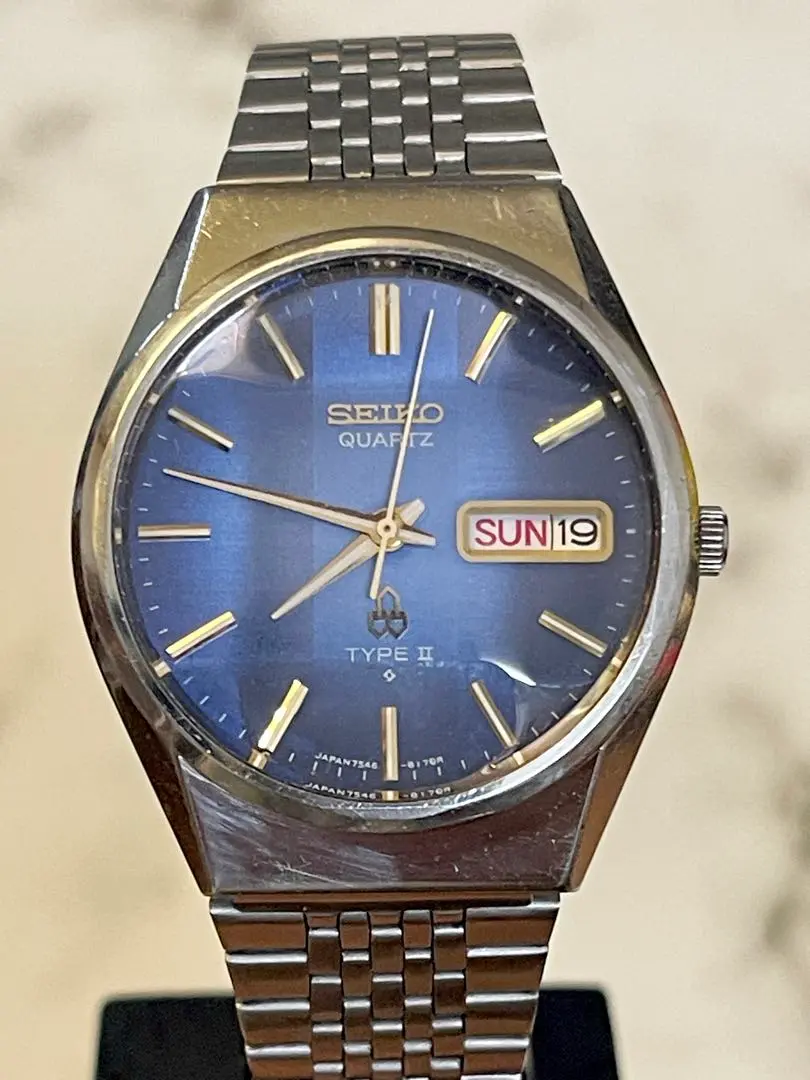 美品　SEIKO  TYPE II 7546-8160クオーツ稼働品 WTS] Seiko Type II 7546-8160 Green Faceted Crystal : r