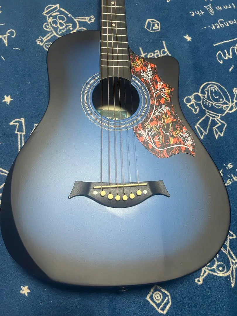 Thumbnail of New, Unused! ❣️ Blue burst color, triple 0 size acoustic guitar!!