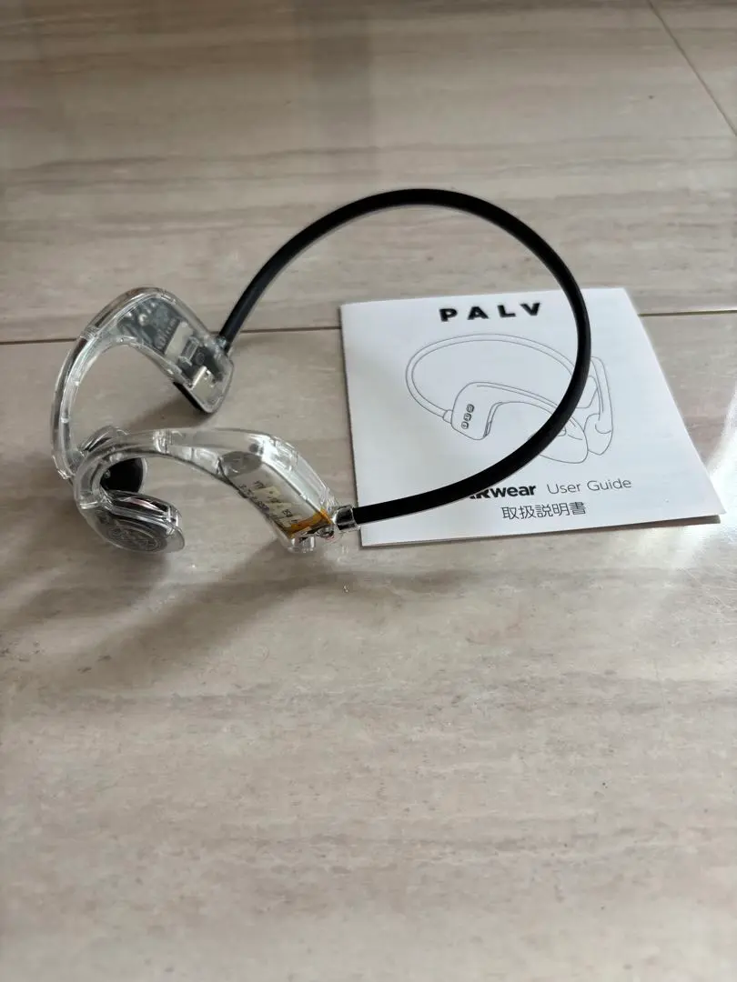 【未使用品】 【PALV】 骨伝導イヤホン クリア　保証期間内 PALV EARwear 骨伝導 イヤホン クリア