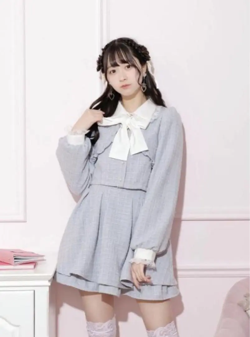 【NOEMIE完売品】お嬢さんキラキラツイードセットアップ（ピンク） お嬢さんキラキラツイードセットアップ | ノエミー(NOEMIE