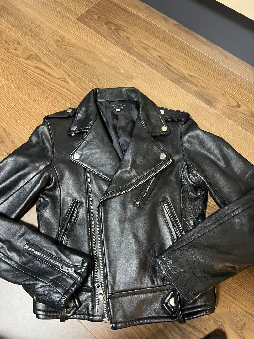 未使用級⭐️TODAYFUL ラムレザー ダブルライダースジャケット 38 M 未使用級⭐️TODAYFUL ラムレザー ダブルライダースジャケット 38 M