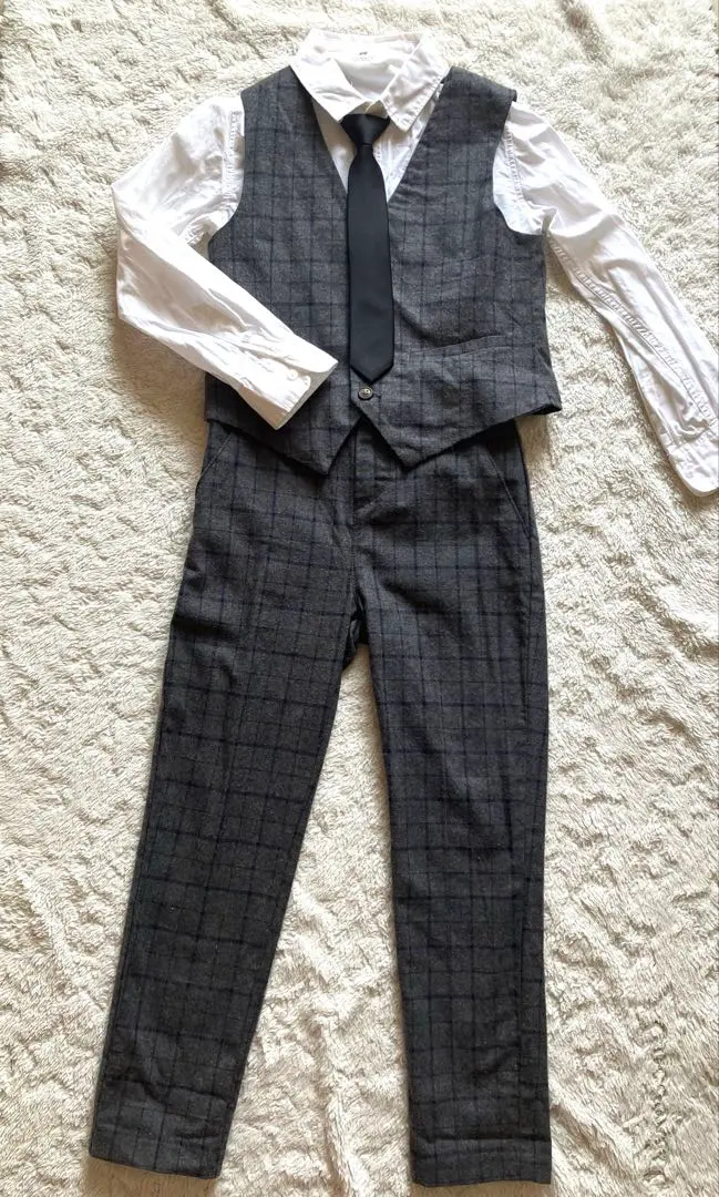 Thumbnail of Kids' Formal Suit Set (4-Piece Set) - For Shichi-Go-San (Children's Day), Weddings, etc.