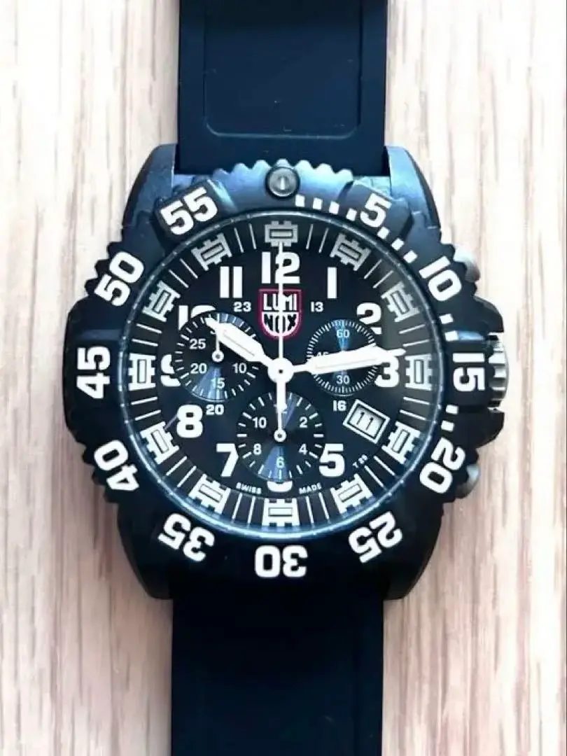 LUMI-NOX 3080 ブラック腕時計 ジャンク ジャンク品】LUMINOX（ルミノックス）3080ブラックアウト - メルカリ