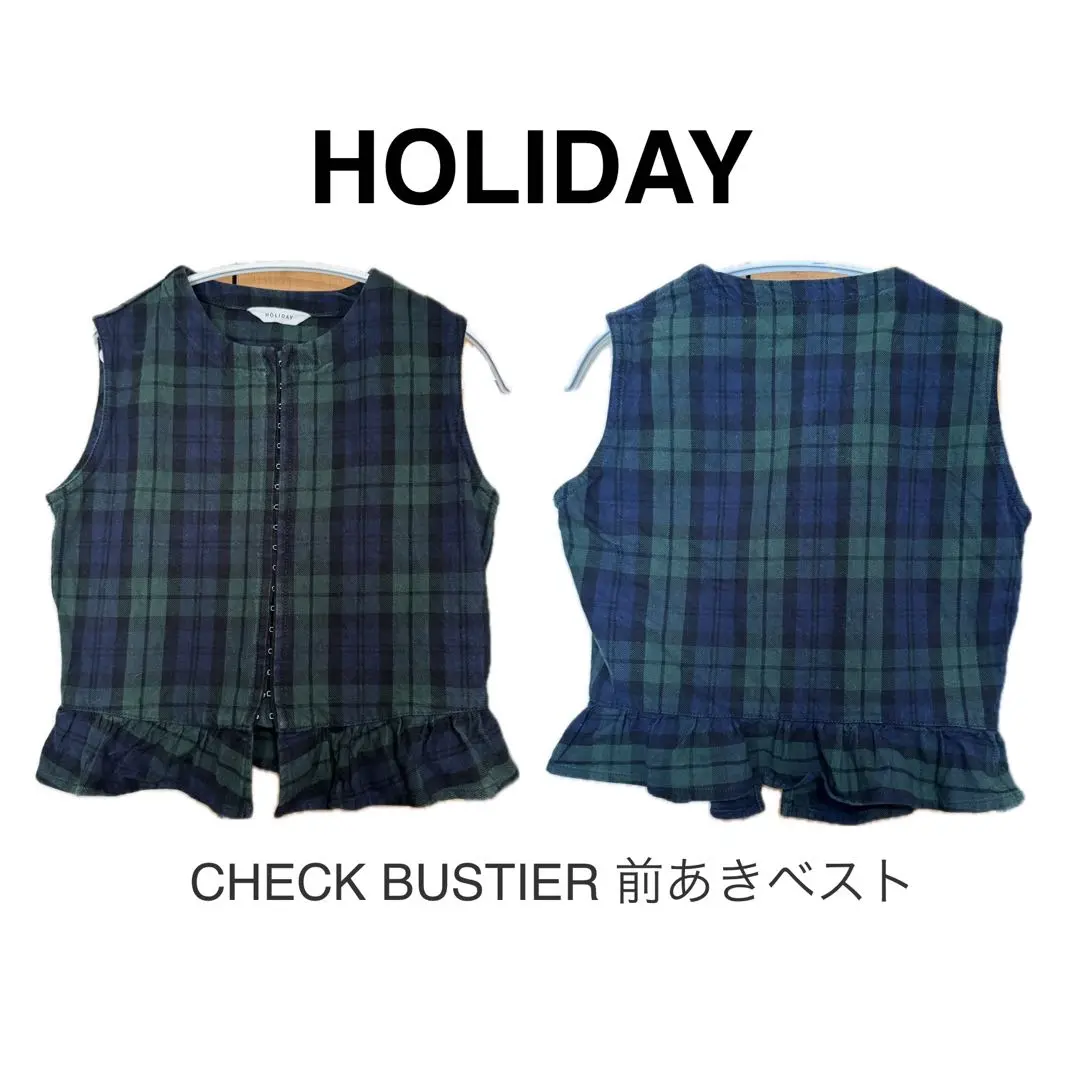 holiday ホリデイ　フリースベスト CLOTHES TRUCK 洗える 裏ボアボンディングフリースベスト【AOKI