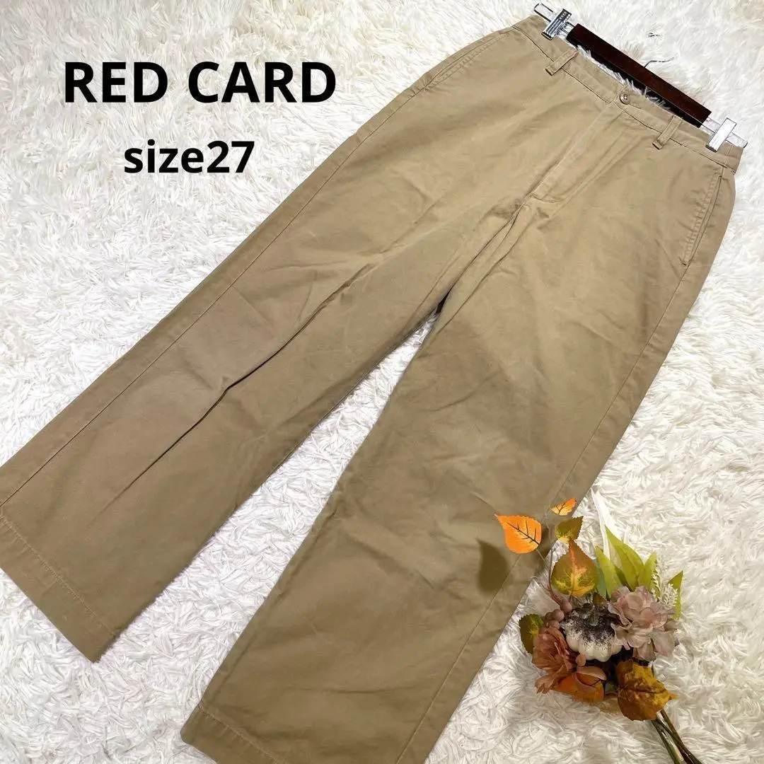 【新品】RED CARD ベージュチノパン 30inch RED CARD TOKYO | レッドカード トーキョー Begin別注 Rhythm