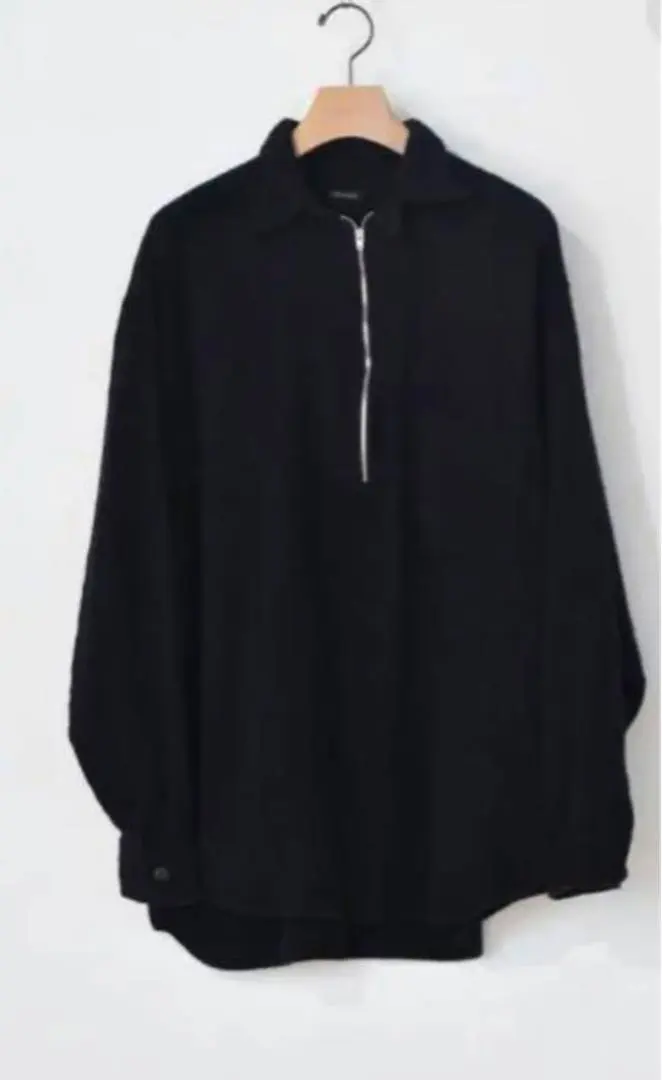 COMOLI 縮絨ウールハーフジップシャツ　新品未使用 COMOLI 縮絨ウール ハーフジップシャツ | 大阪心斎橋のメンズ