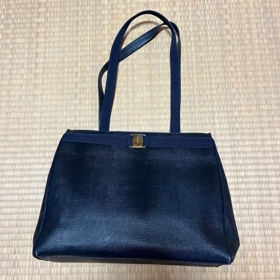 フェラガモ キャンバストートバッグ ネイビー 楽天市場】【バッグ】Salvatore Ferragamo サルヴァトーレ