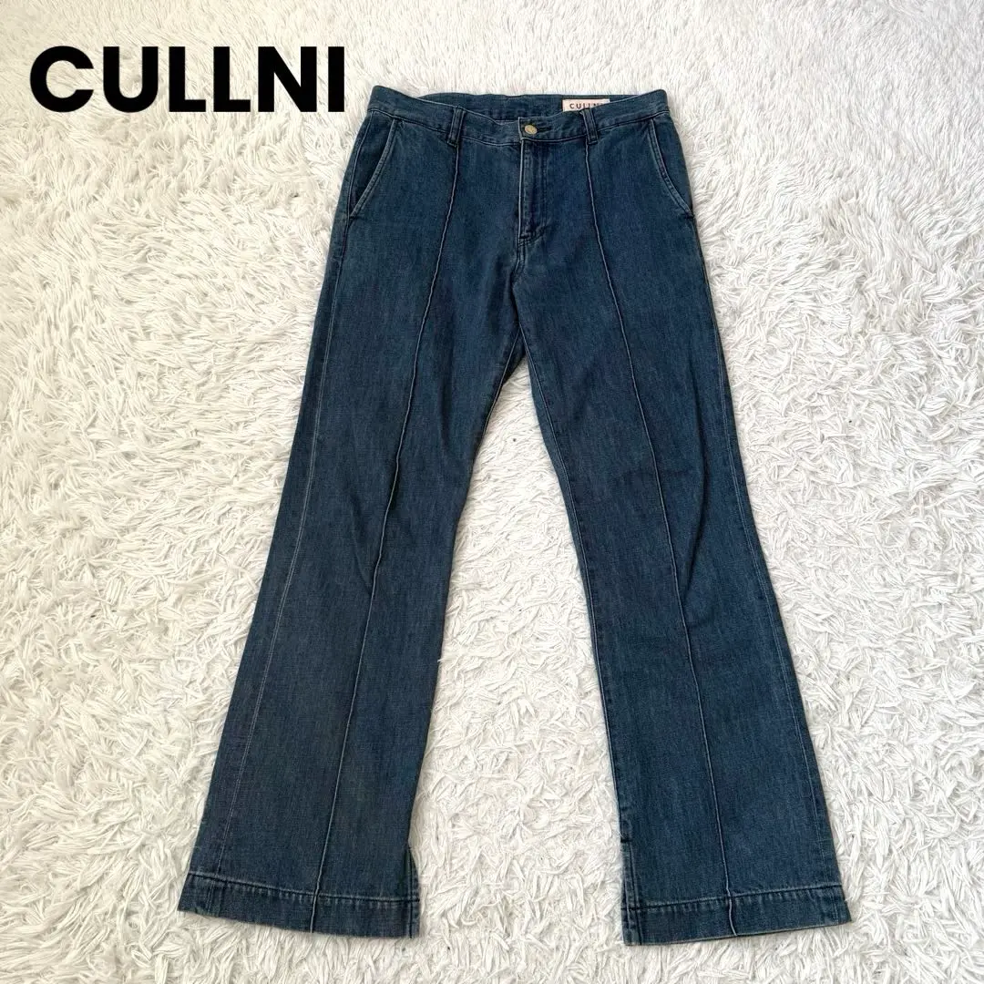 パンツ CULLNI 24SS side fringe wide denim pants CULLNI 24SS side fringe wide denim pants