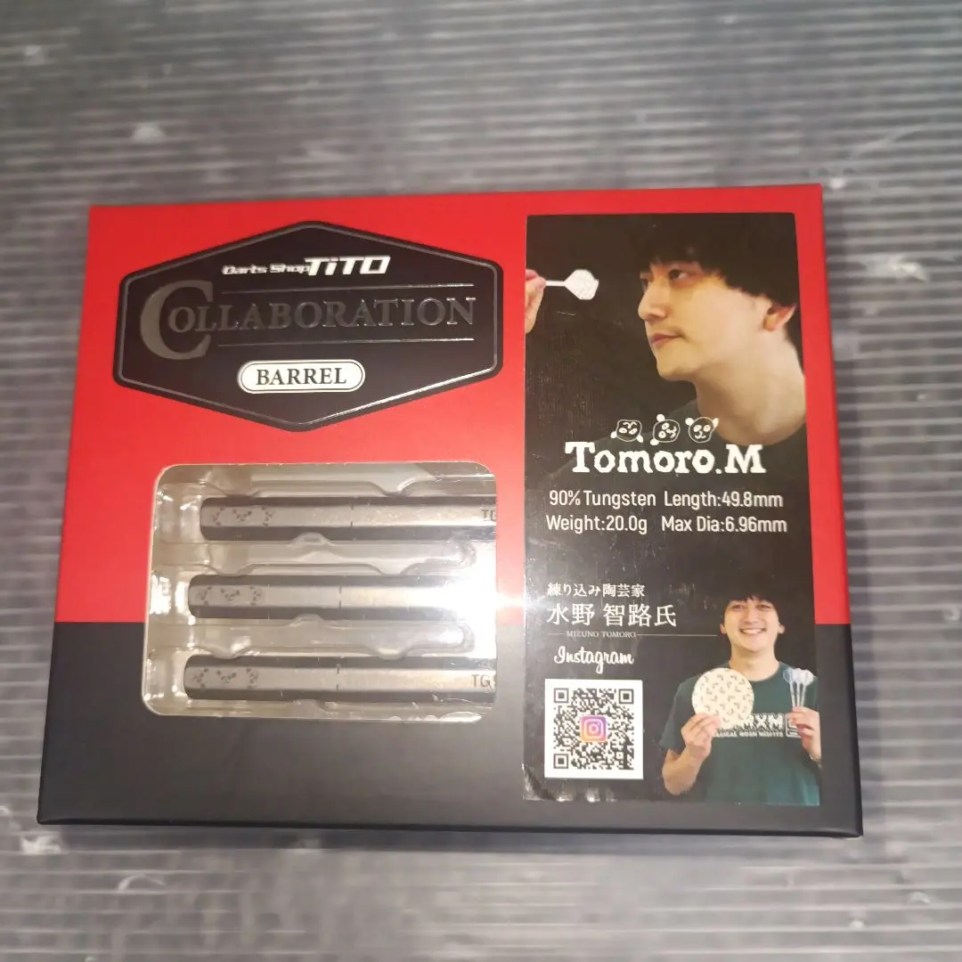 新品20g水野智路エンピツEMPITSU鉛筆Tomoro.MティトTITOコラボ ダーツ バレル TiTO×Tomoro.M EMPITSU ティト 水野智路 氏