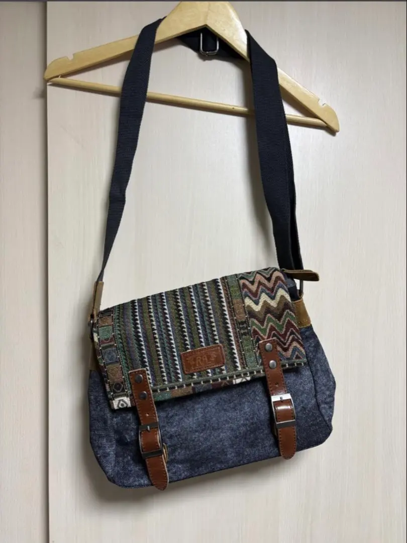 RRL アメリカ製 ショルダーバッグ Ralph Lauren RRL Distressed 2-Tone Leather Shoulder