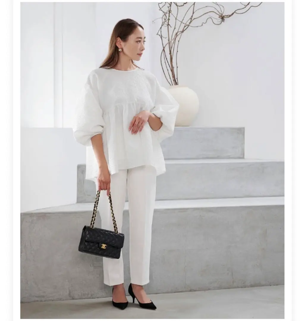 Thumbnail of ur's Fure Jacquard Gather Flare Top