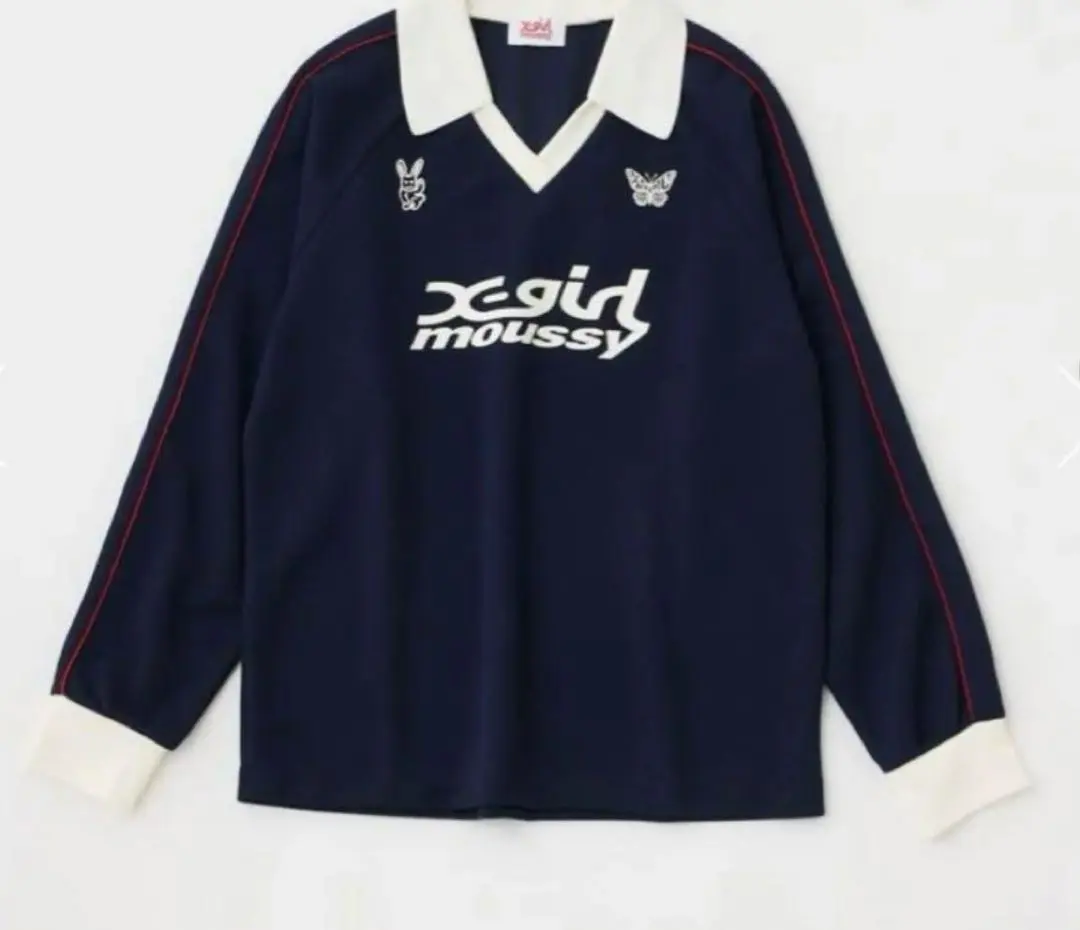 X-girl × moussy コラボ ロングTシャツ パープル 長袖 希少カラー！X-girl × moussy コラボT 長袖 Tシャツ パープル