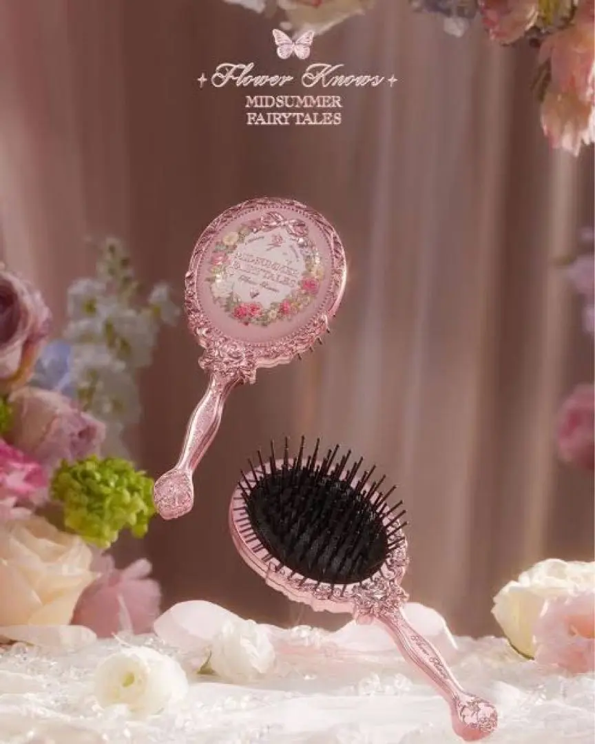 【新品未使用】フラワーコーム 販路限定】フローラルパール コーム18足(ライトブルー) | コーム