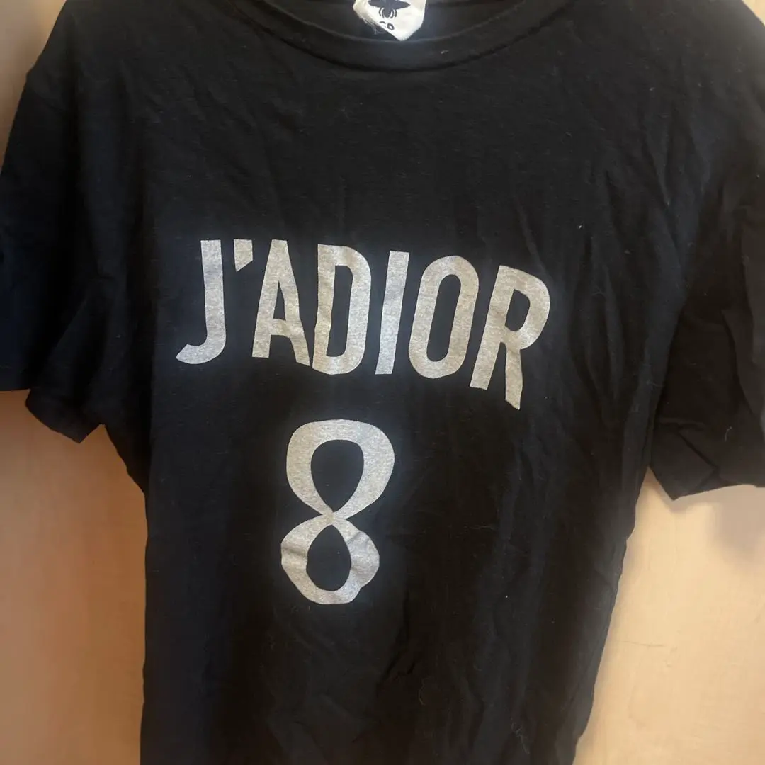 ディオール　定番Tシャツ　J’adior8 ブラック J'adior8 t-shirt Dior Black size L International in Cotton