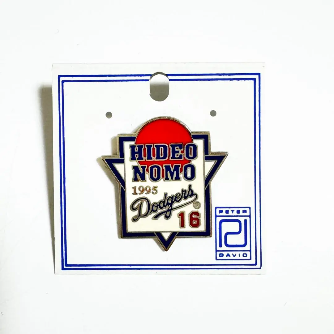⭐️野茂英雄⭐️1995年　ドジャース　限定ピンバッジセット　額縁、オマケ付き ⭐️野茂英雄⭐️1995年 ドジャース 限定ピンバッジセット 額縁