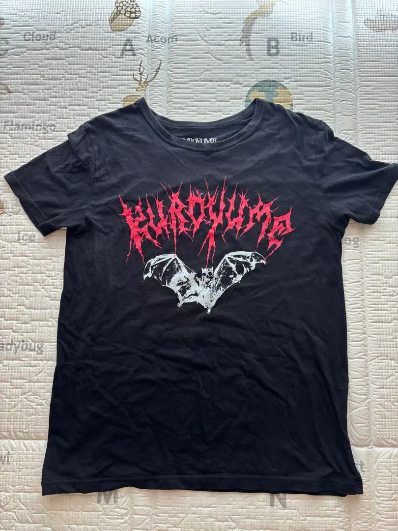 Thumbnail of Kuroyume T-shirt, Bat Print, Hell's Three Nights, BALZAC KUROYUME
