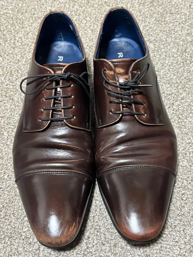 Thumbnail of REGAL Leather Shoes 25GR Straight Tip Brown 25.5cm Made in Japan