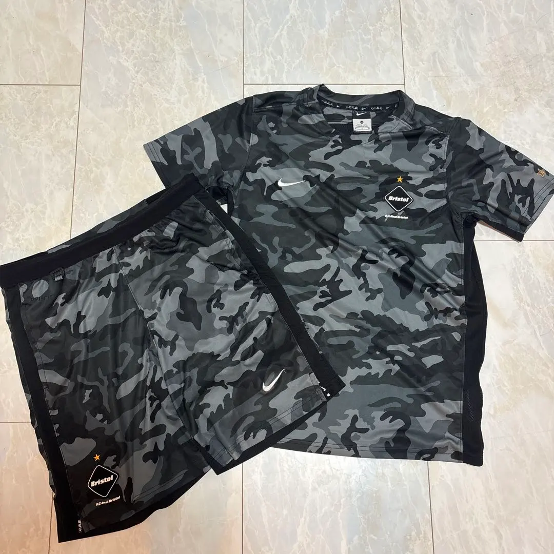 F.C.R.B NIKE＋ブリストル　カモフラ ジャージ上下 新品未使用タグ付き F.C.R.B. - ☆ナイキ☆NIKE☆FCRB☆Bristol☆セットアップ☆迷彩