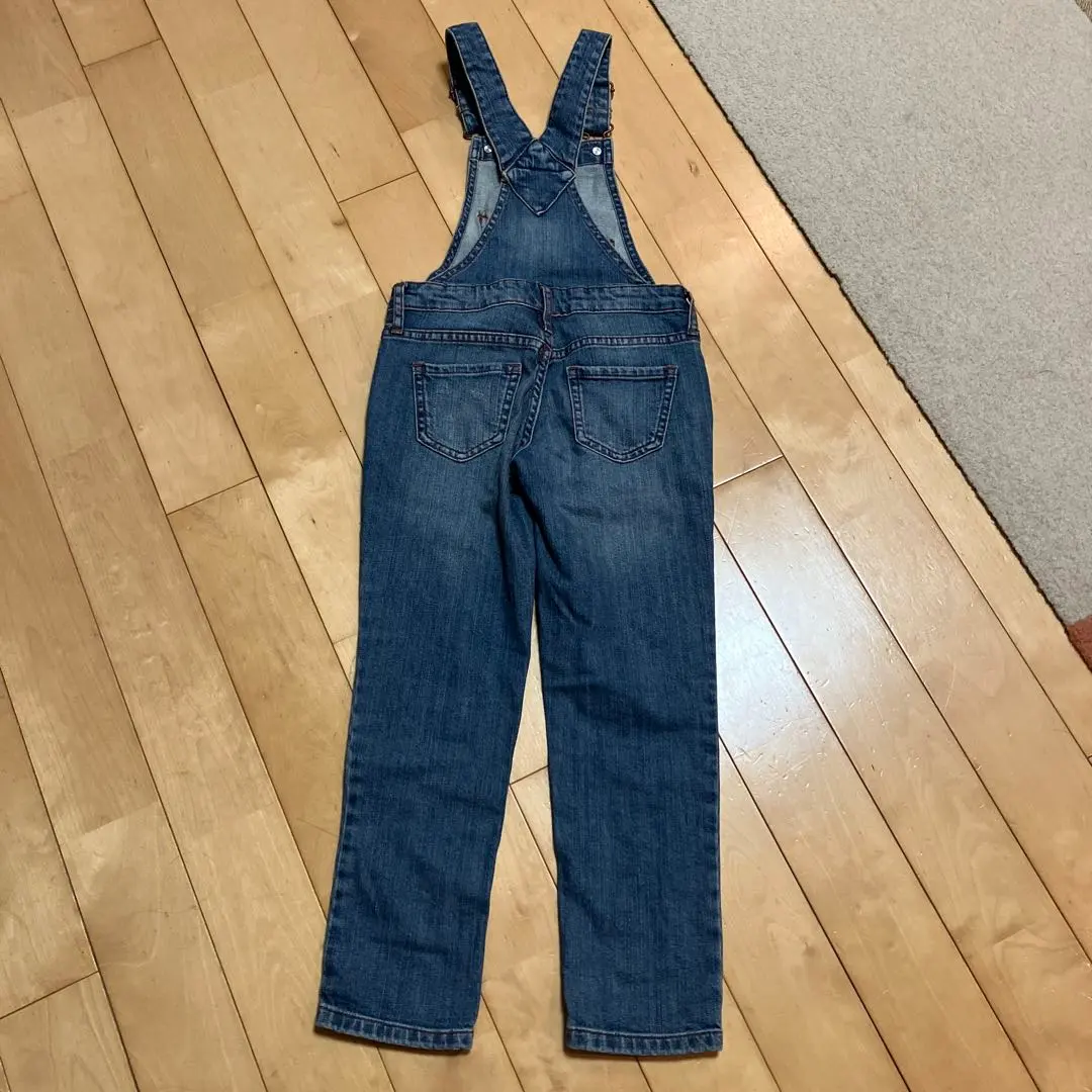 GAP kids 牛仔吊帶褲 兒童吊帶褲 120 的縮圖