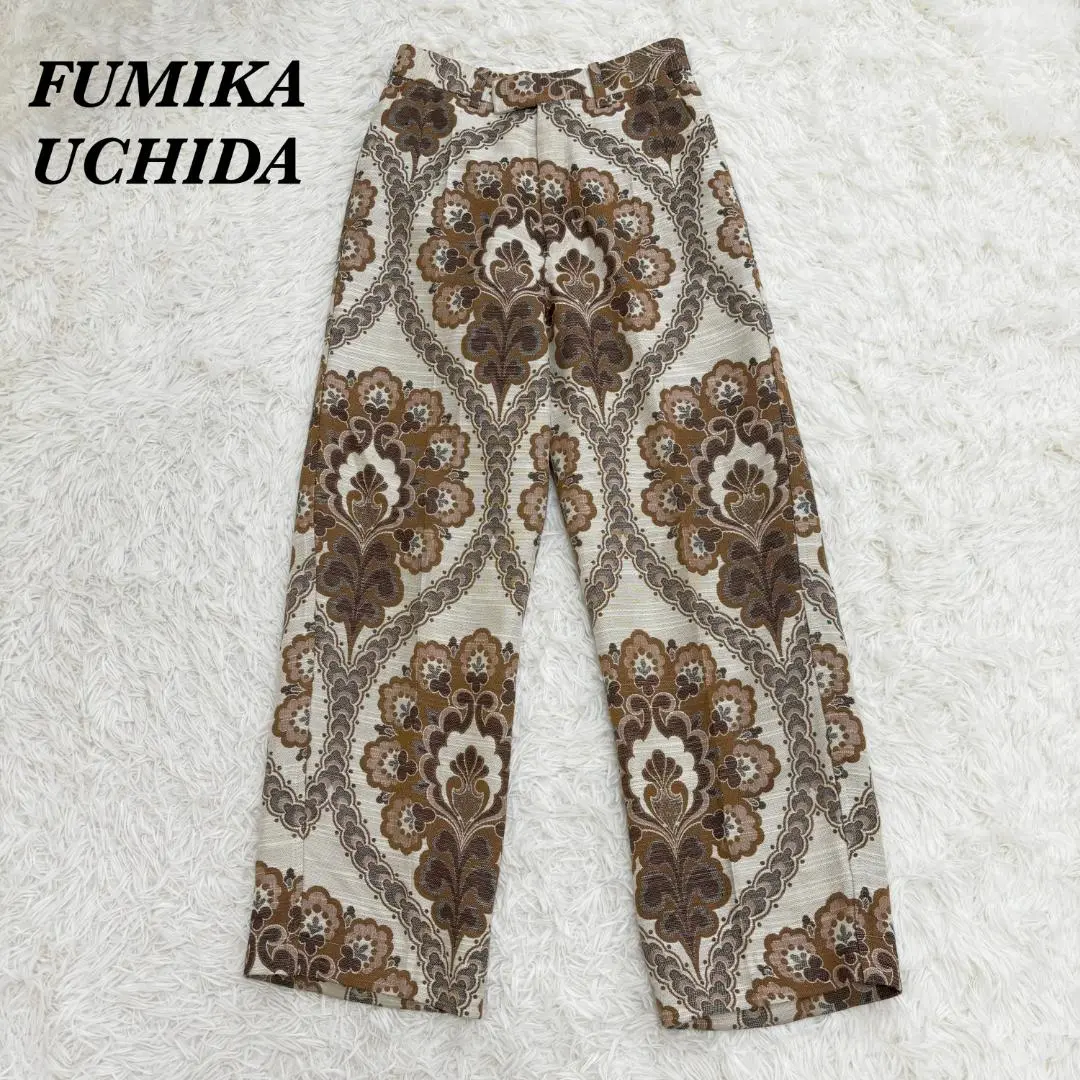 フミカウチダ　fumika uchida デザインパンツ FUMIKA UCHIDA/フミカウチダ】DENIM HIGH-WAIST BUGGY PANTS T