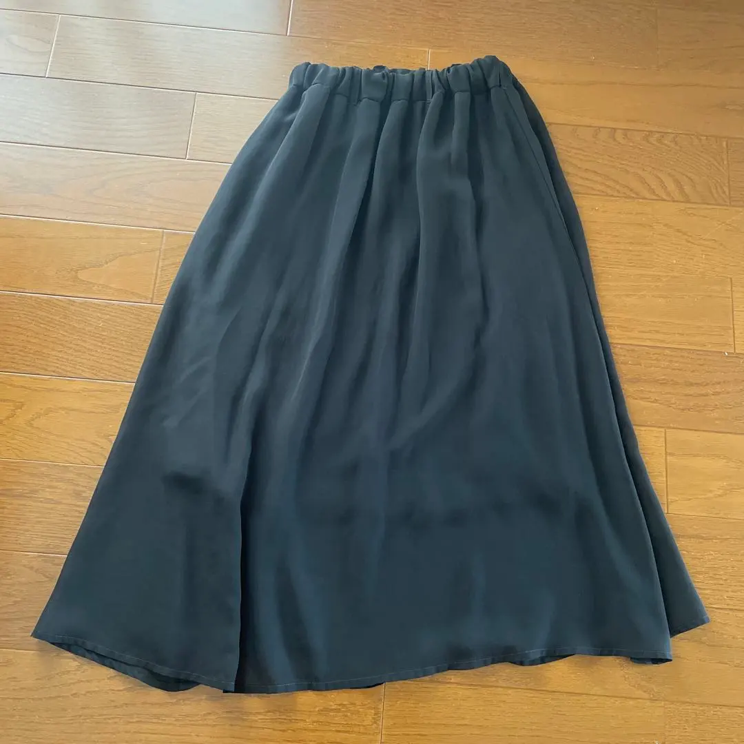 Thumbnail of Chiffon skirt, black