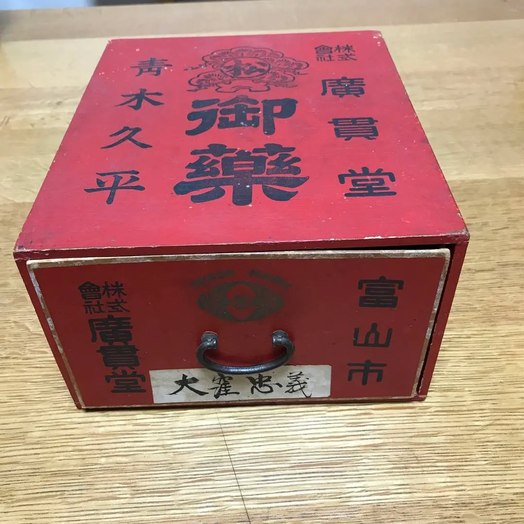 昭和 売薬 薬売り 配薬元祖 レアもの‼️薬箱 貼付用 貼り紙