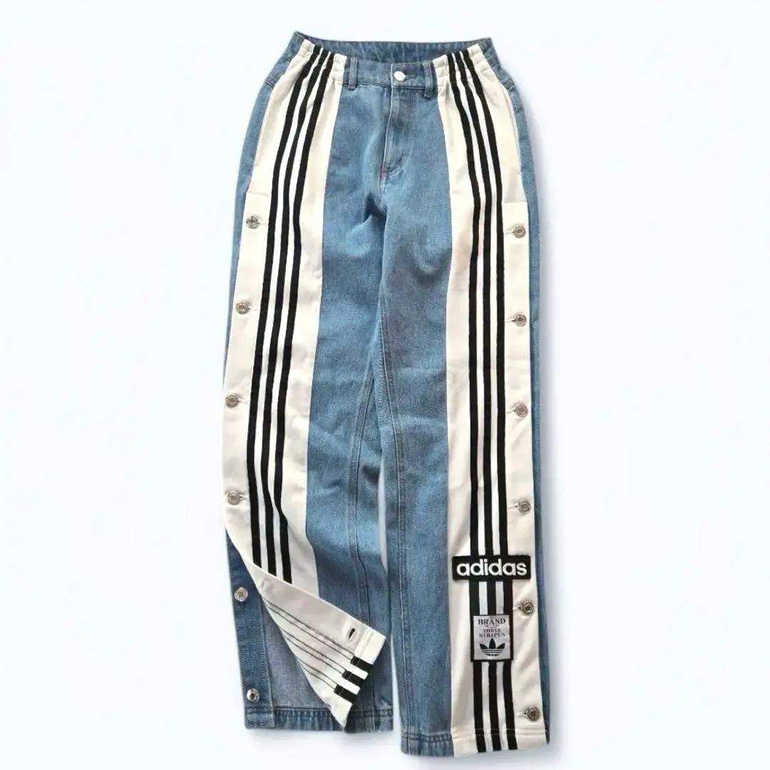 【希少サイズ！】adidas DENIM ADIBREAK デニム ワイド　25 希少サイズ！】adidas DENIM ADIBREAK デニム ワイド 25
