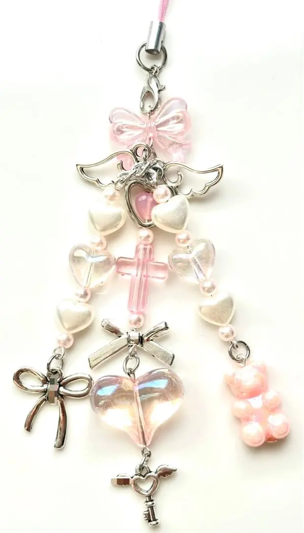 Thumbnail of Handmade strap beads collect book y2k Korean pink parfait