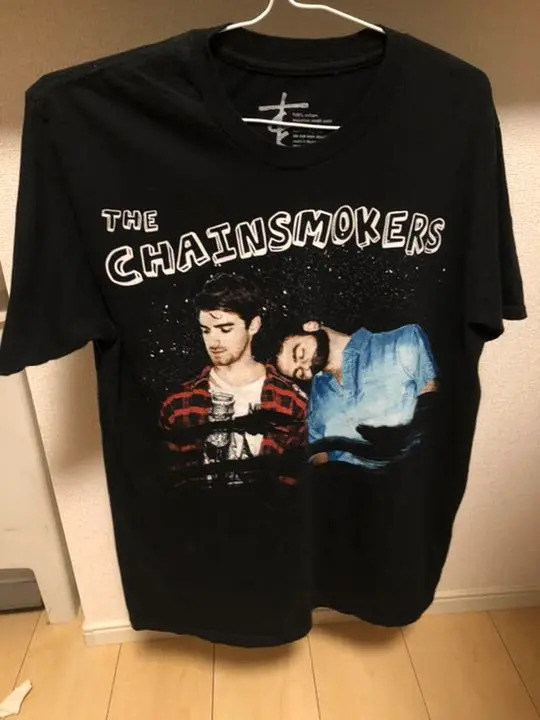 ザチェインスモーカーズ Tシャツ 黒 L 公式 thechainsmokers ザチェインスモーカーズ tシャツ（So Far
